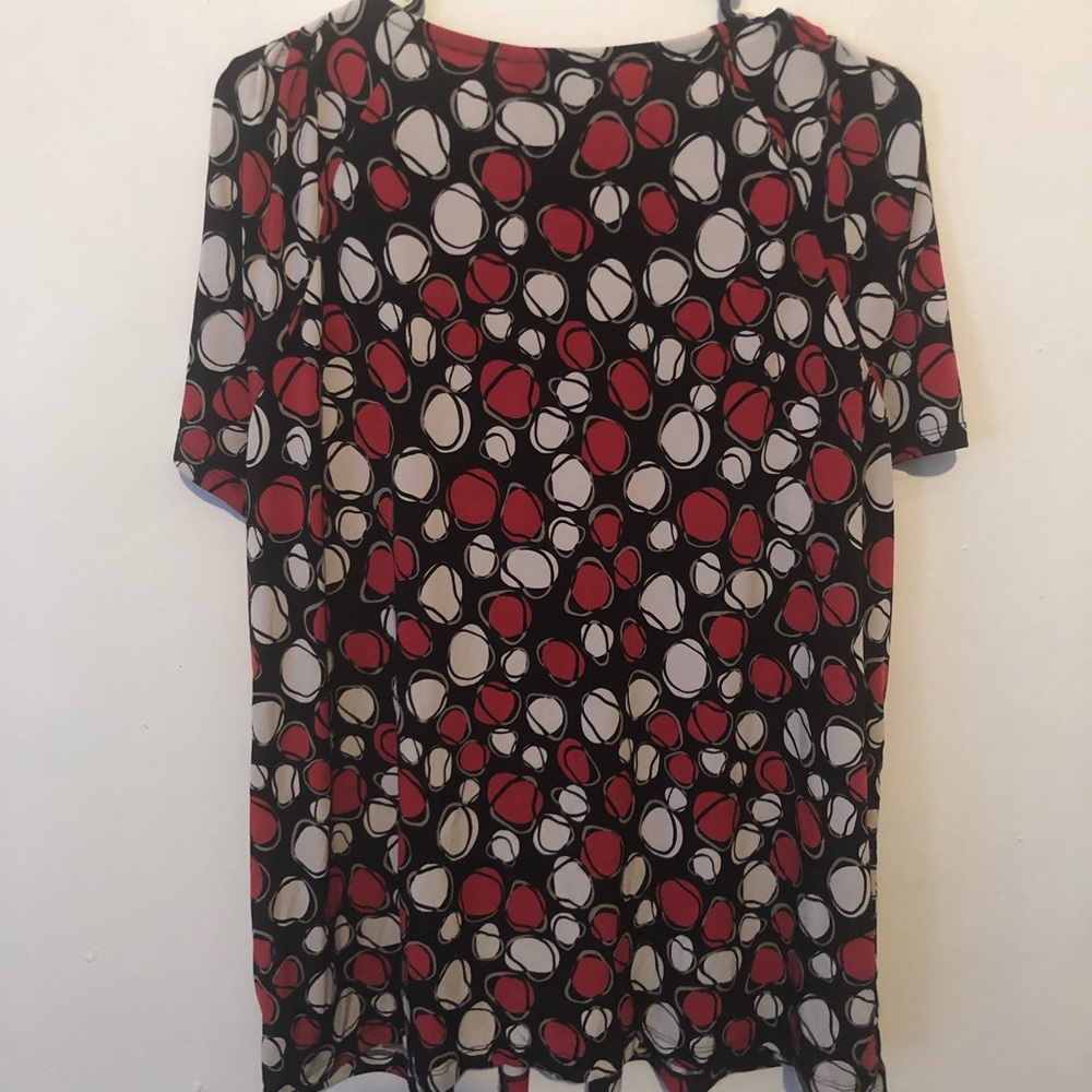 Style & co geometric pleated neckline top sz 2X - Picture 7 of 7